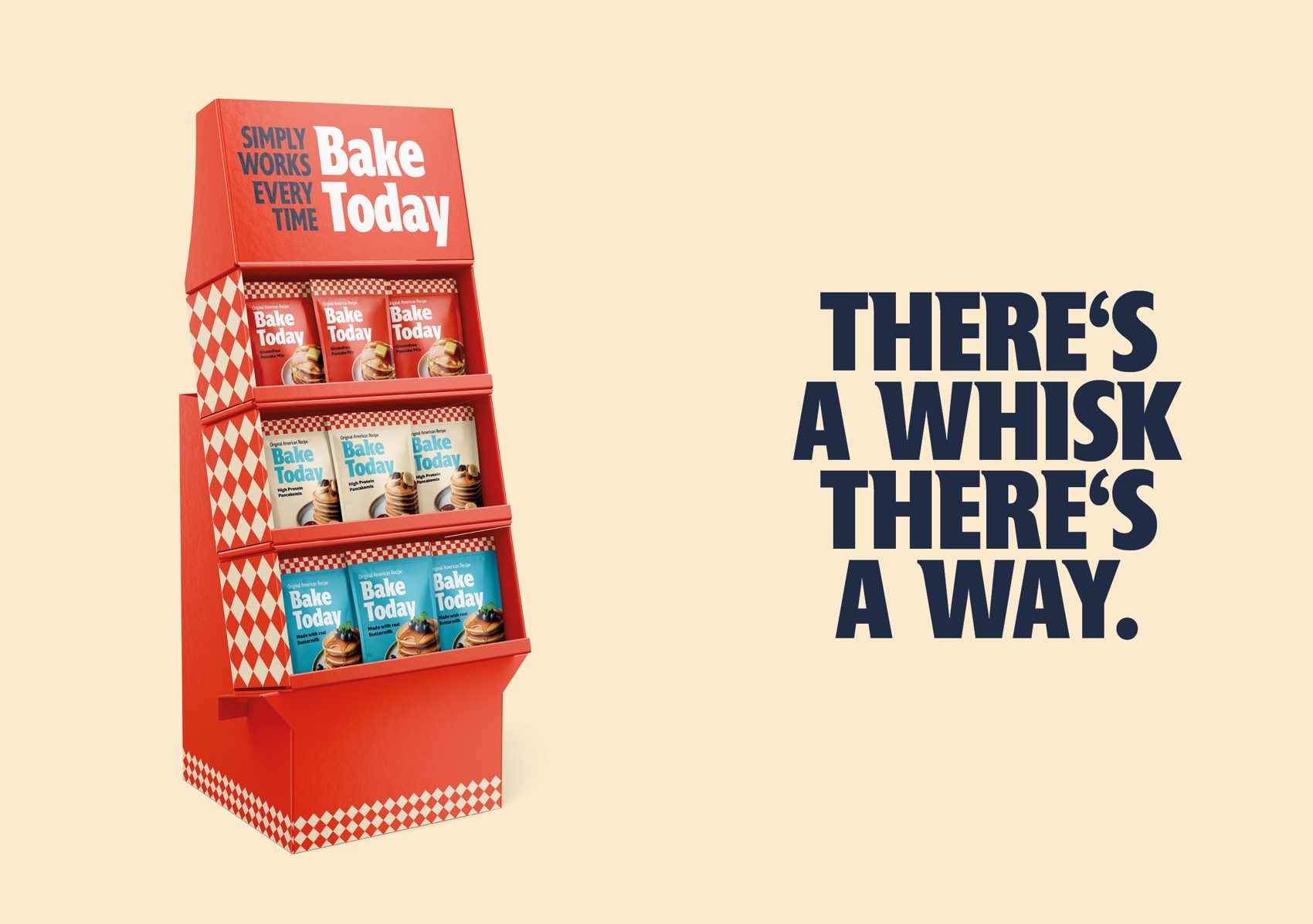 Bake Today – There&rsquo;s a whisk there&rsquo;s a way, POS display