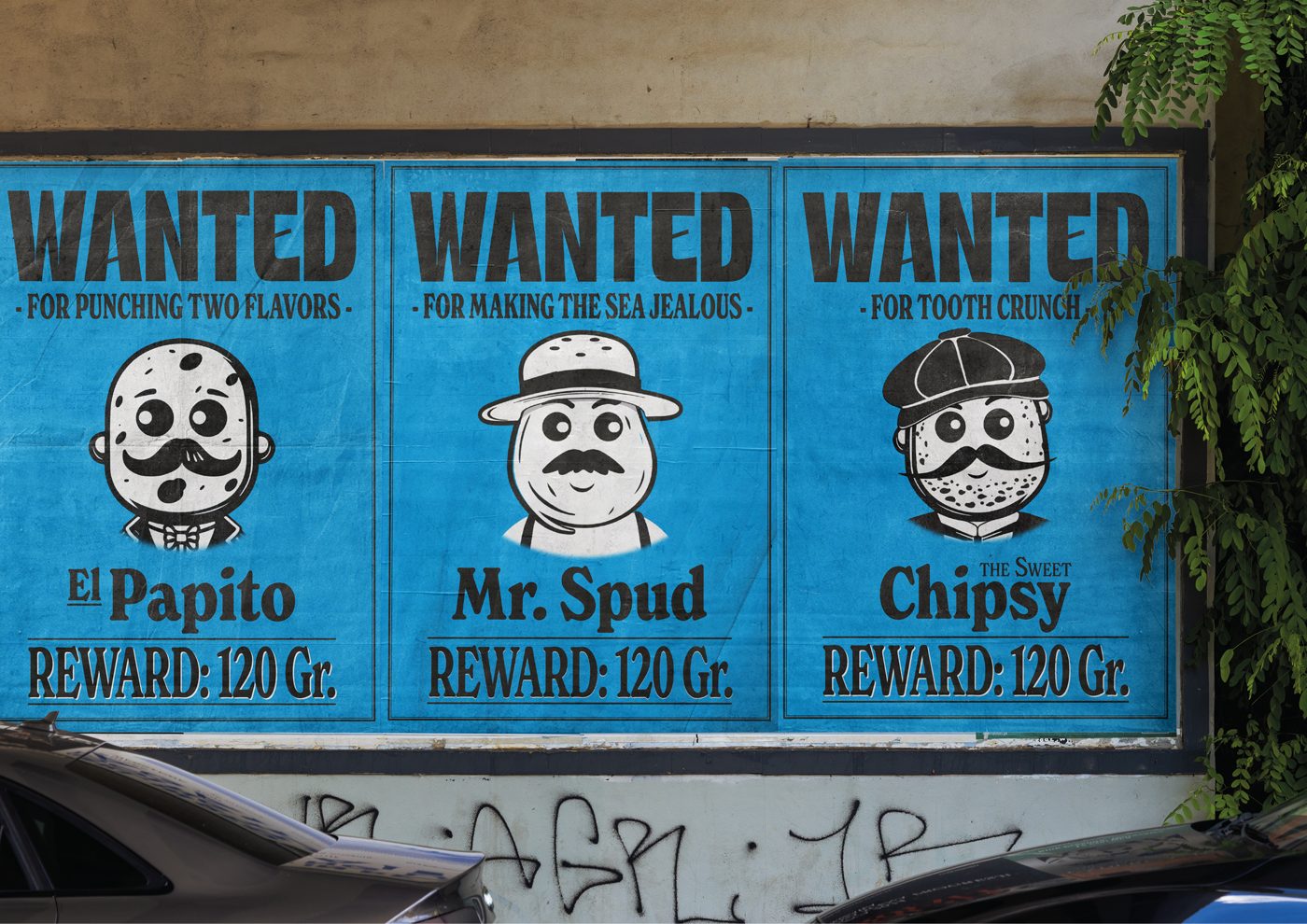 Crumbbs – Wanted poster wall