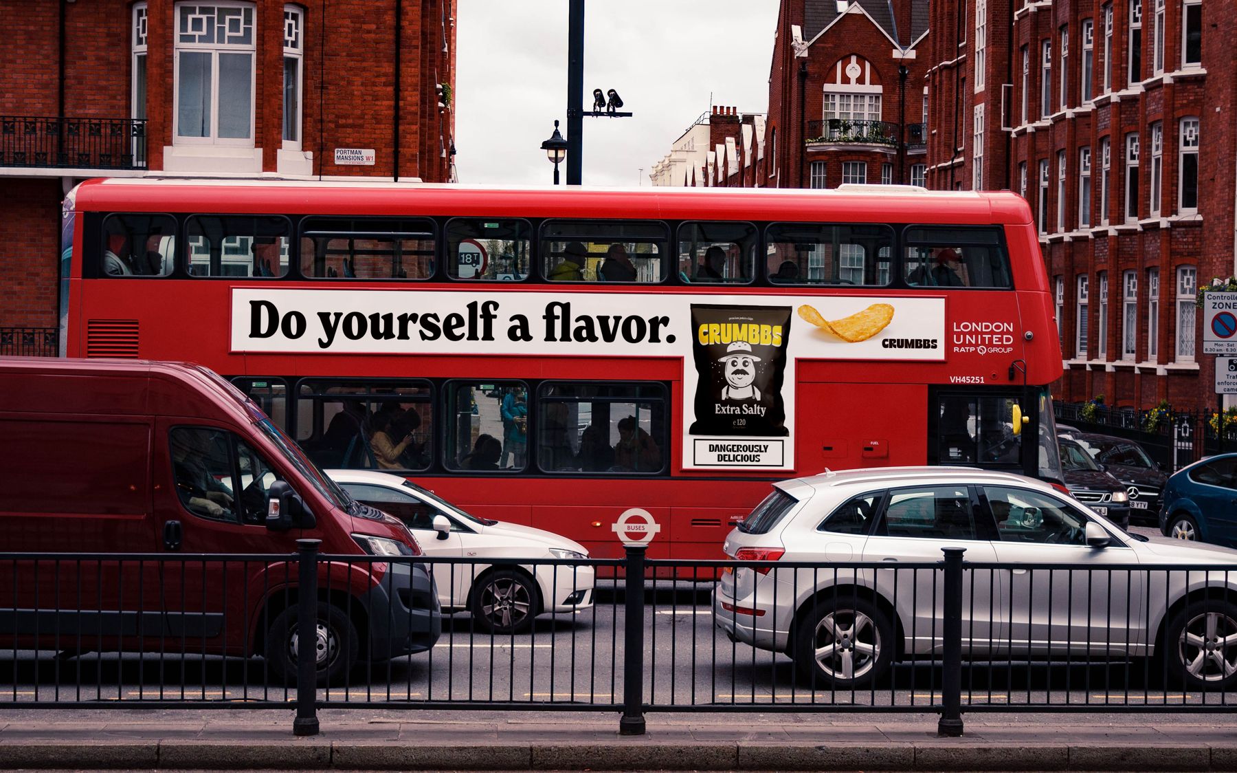 Crumbbs – London bus advertising