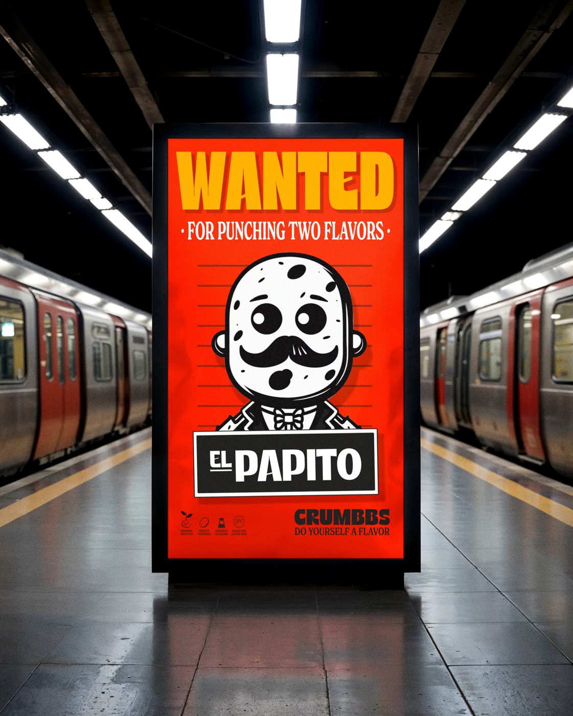 Crumbbs – El Papito subway lightbox