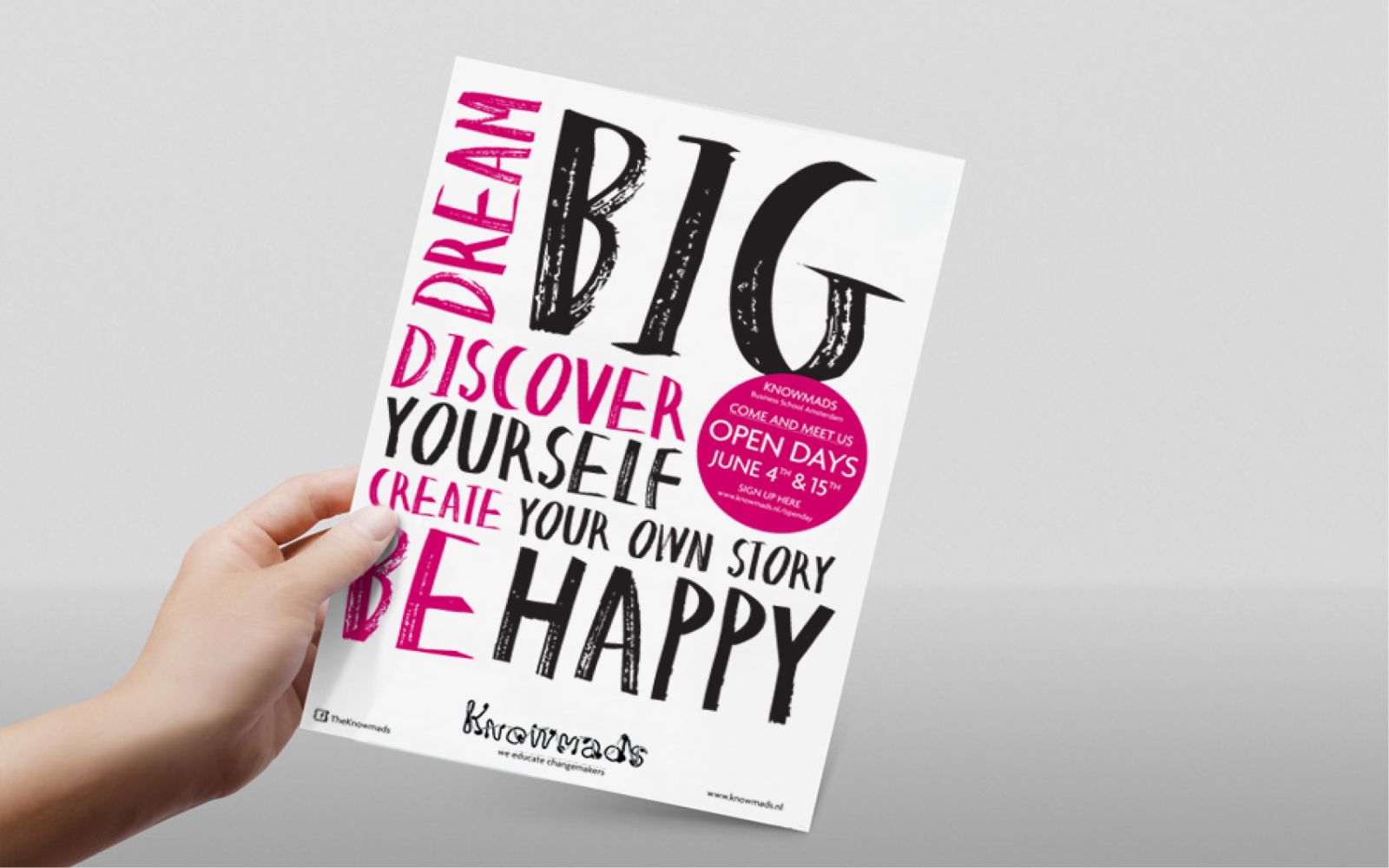 Knowmads – Dream big flyer