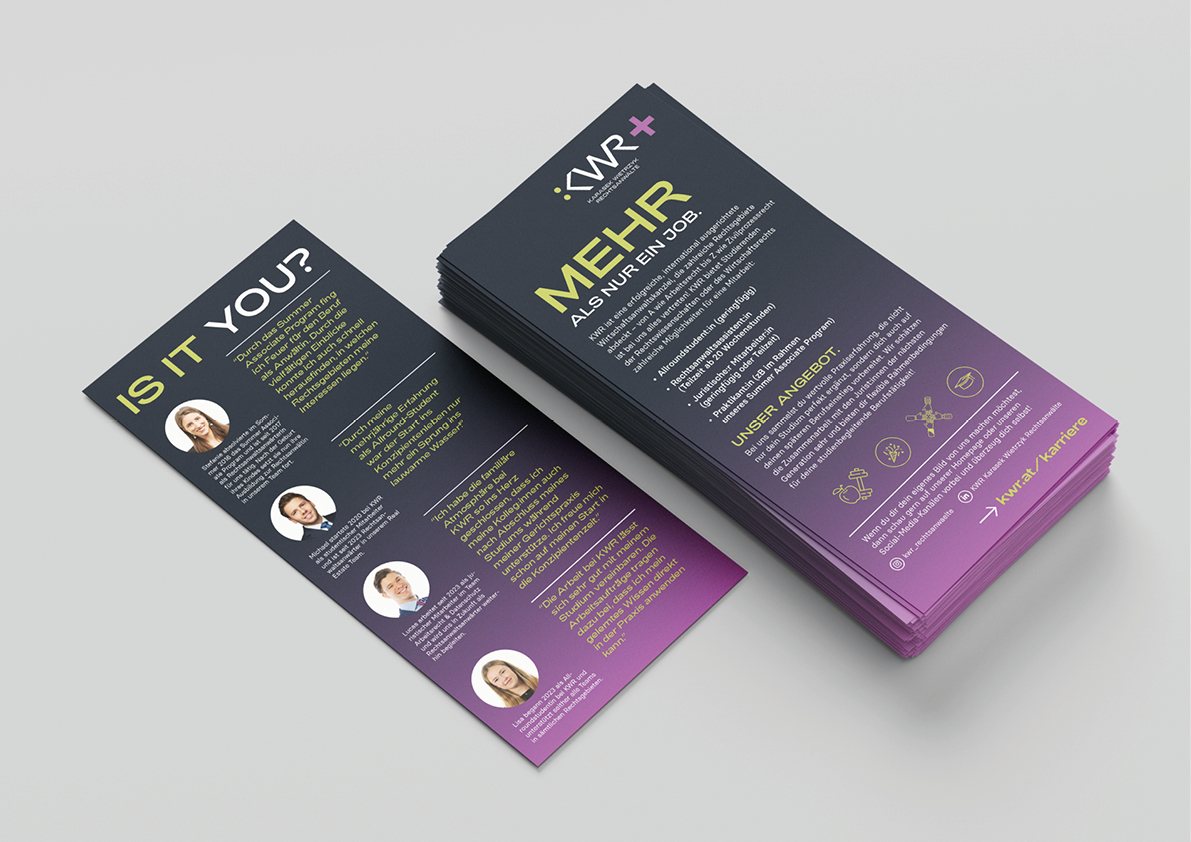 KWR+ – career flyer