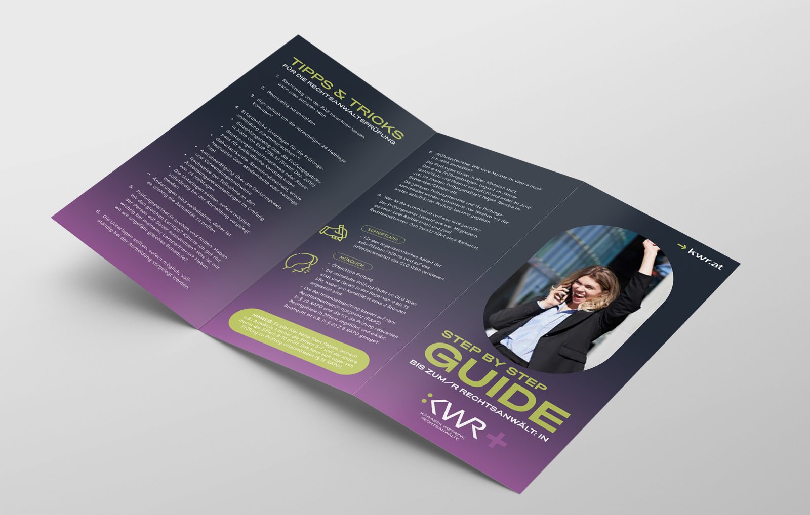KWR+ – Step by step guide, Z-fold flyer