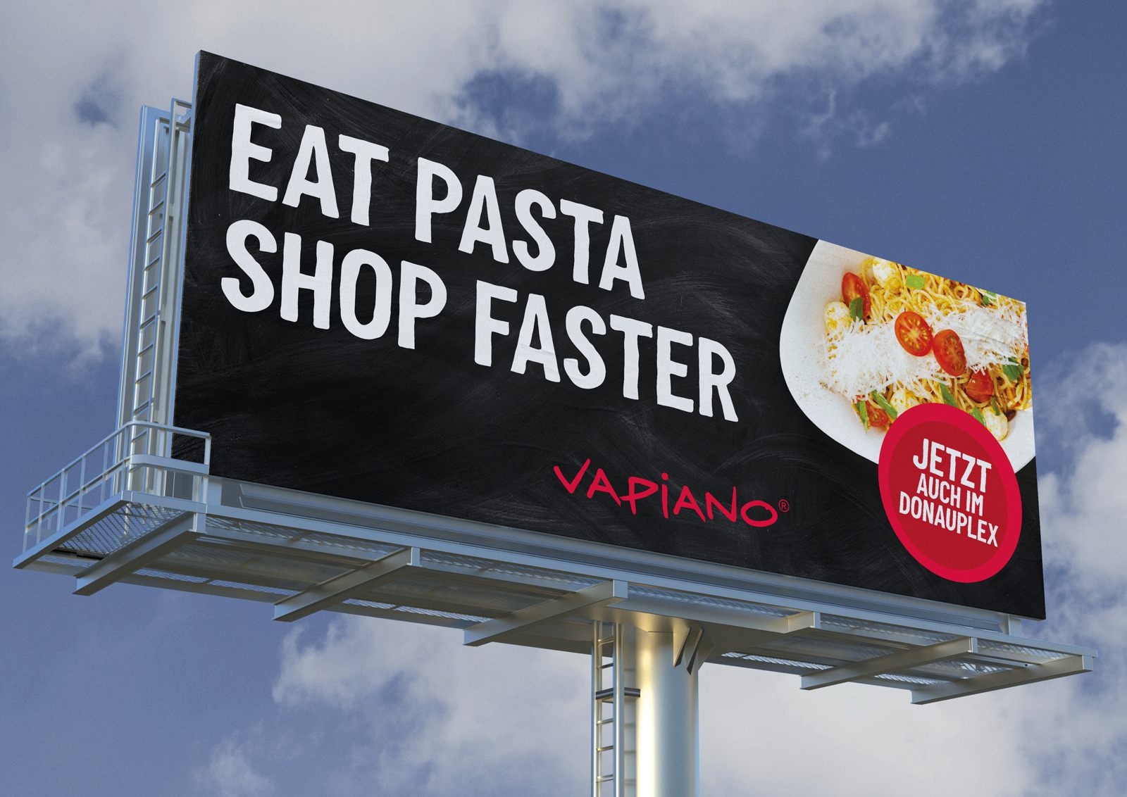 Vapiano – Eat pasta shop faster, highway billboard