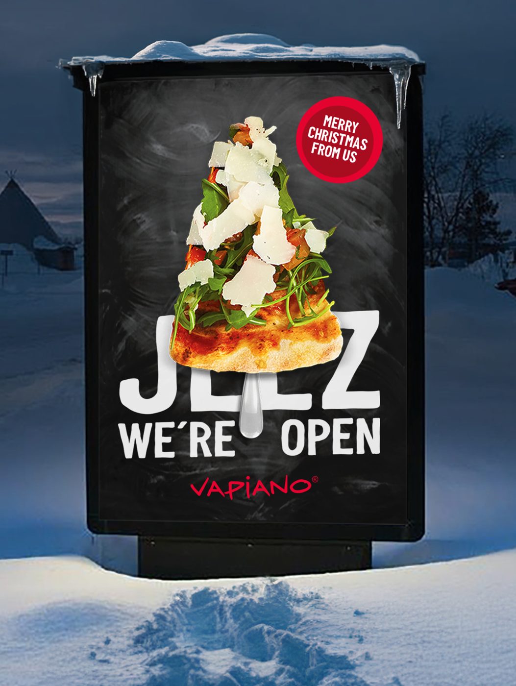 Vapiano – Jez we're open winter campaign