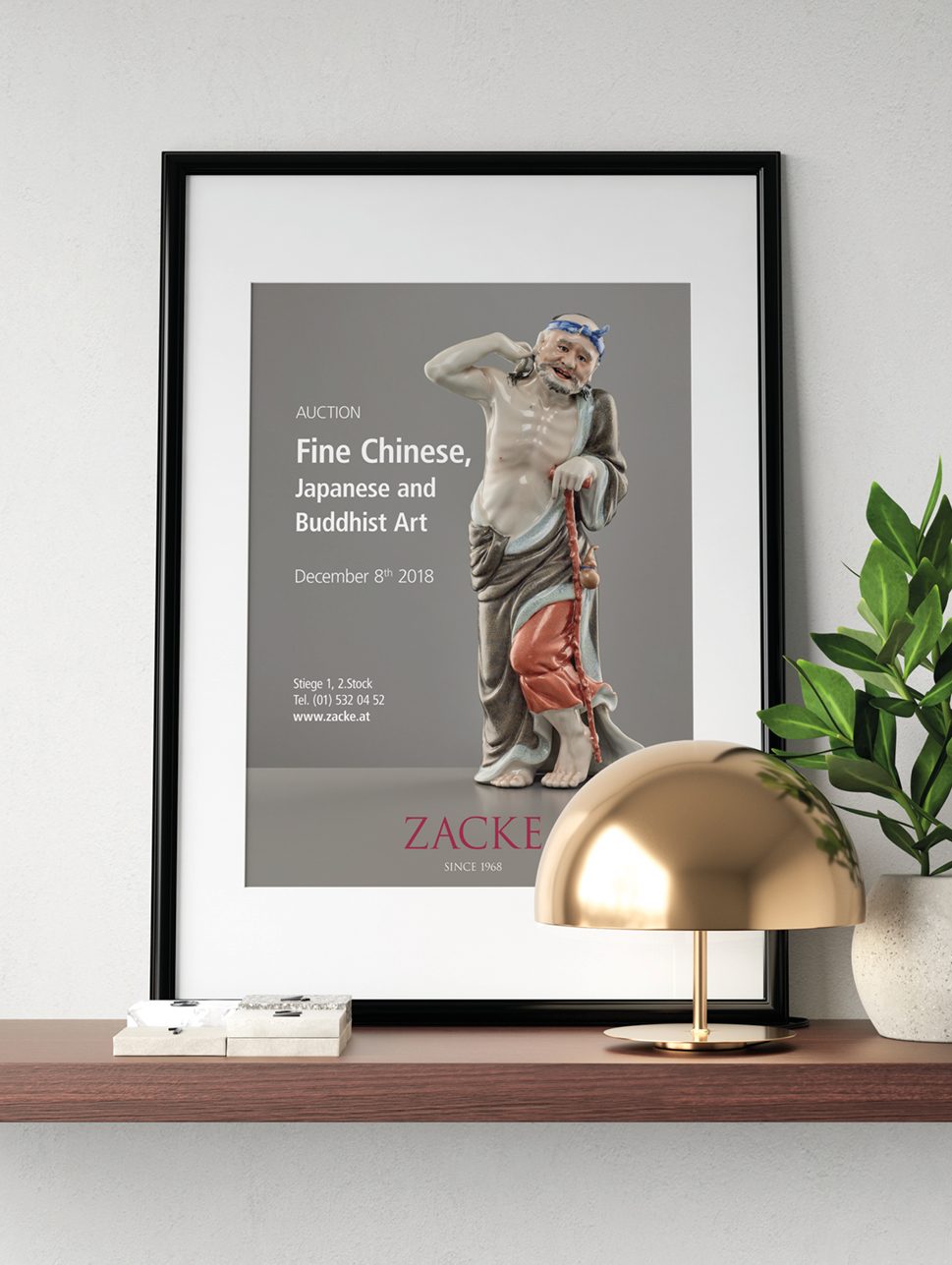 Galerie Zacke – framed auction poster